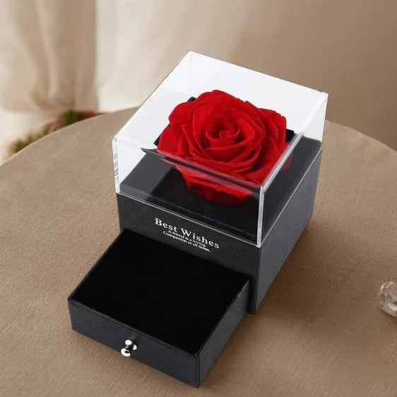 Preserved Rose Necklace