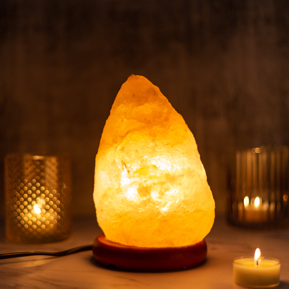 Salt lamp candle deals