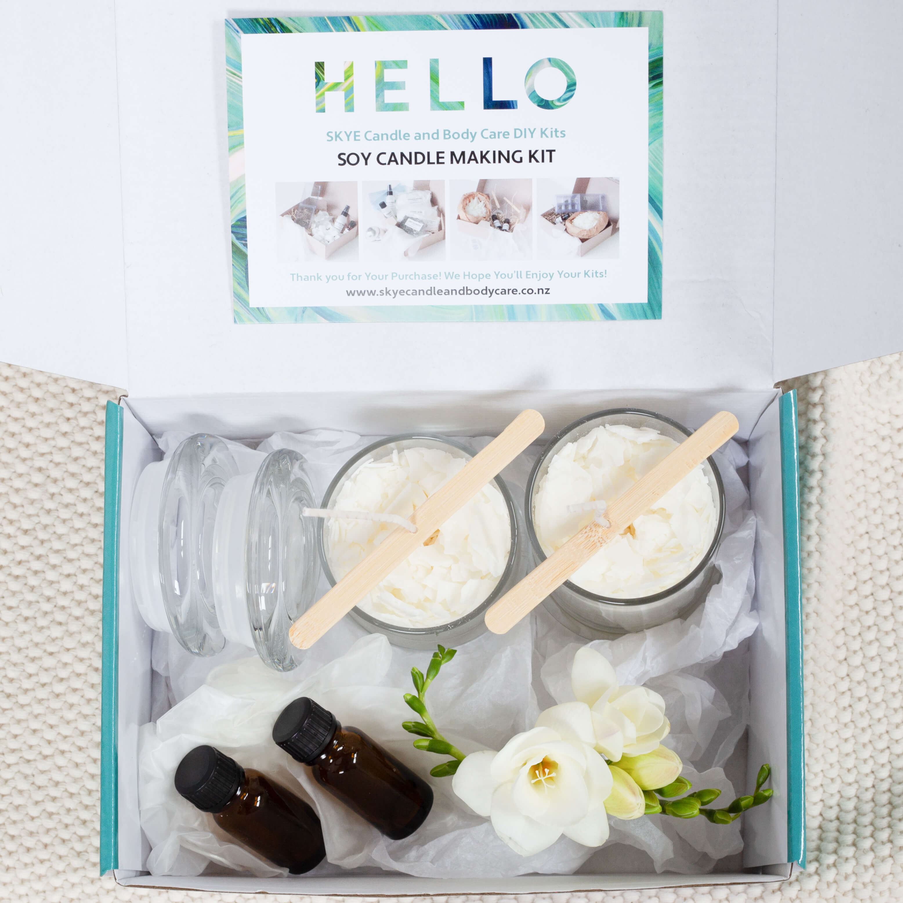 Signature White DIY Candle Kit — Wax Poetic Candle Bar