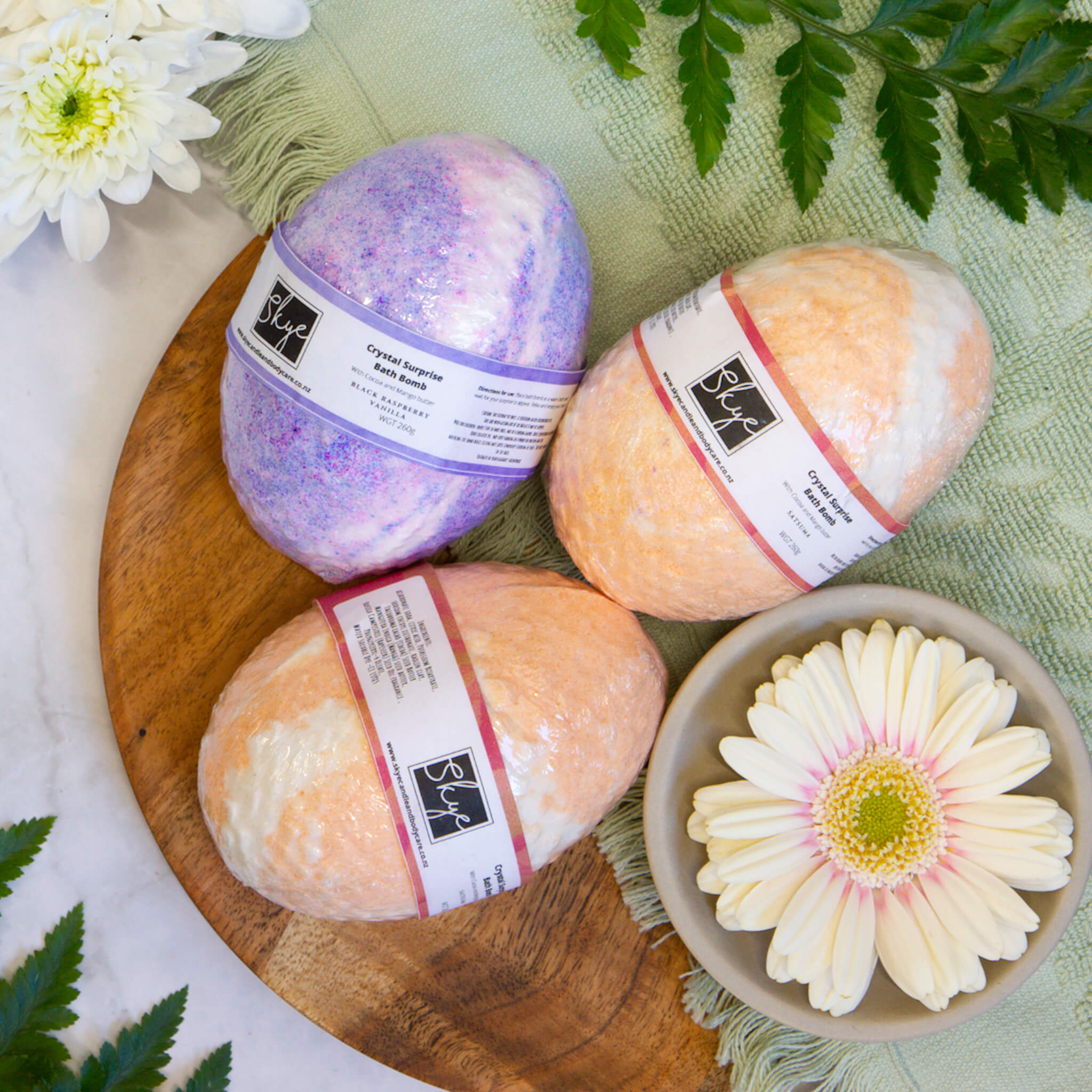 Crystal Hidden Bath Bomb NZ Skye Candle And Body Care