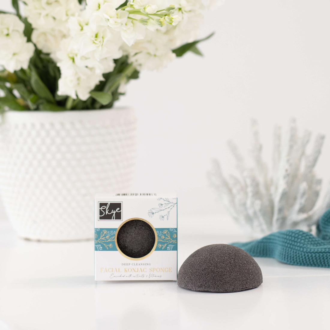 konjac sponge with charcoal