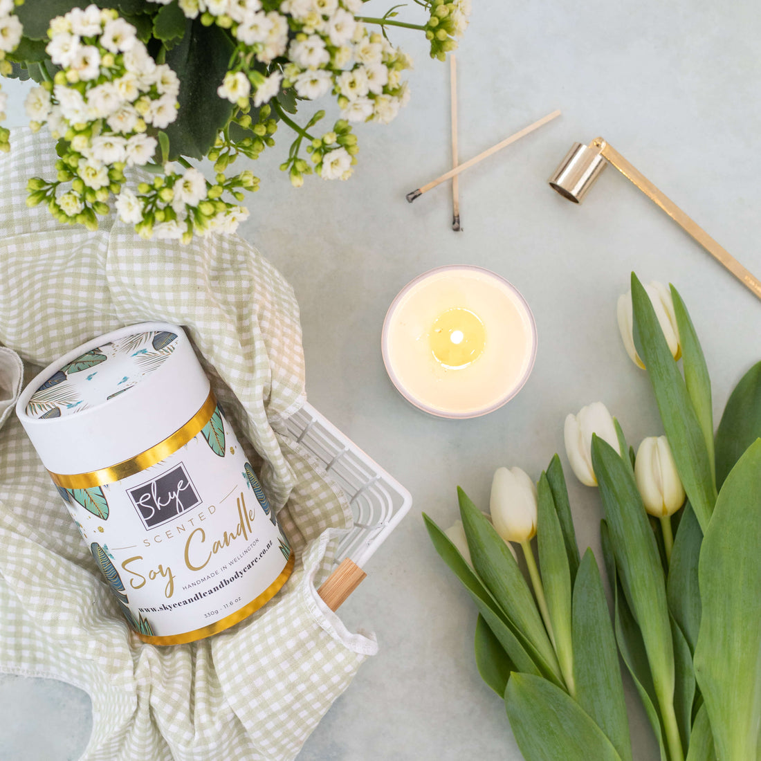 garden soy candle