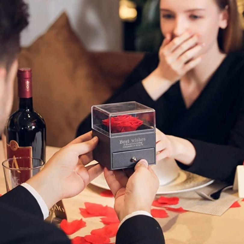 Preserved Rose Necklace