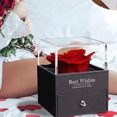 Preserved Rose Necklace