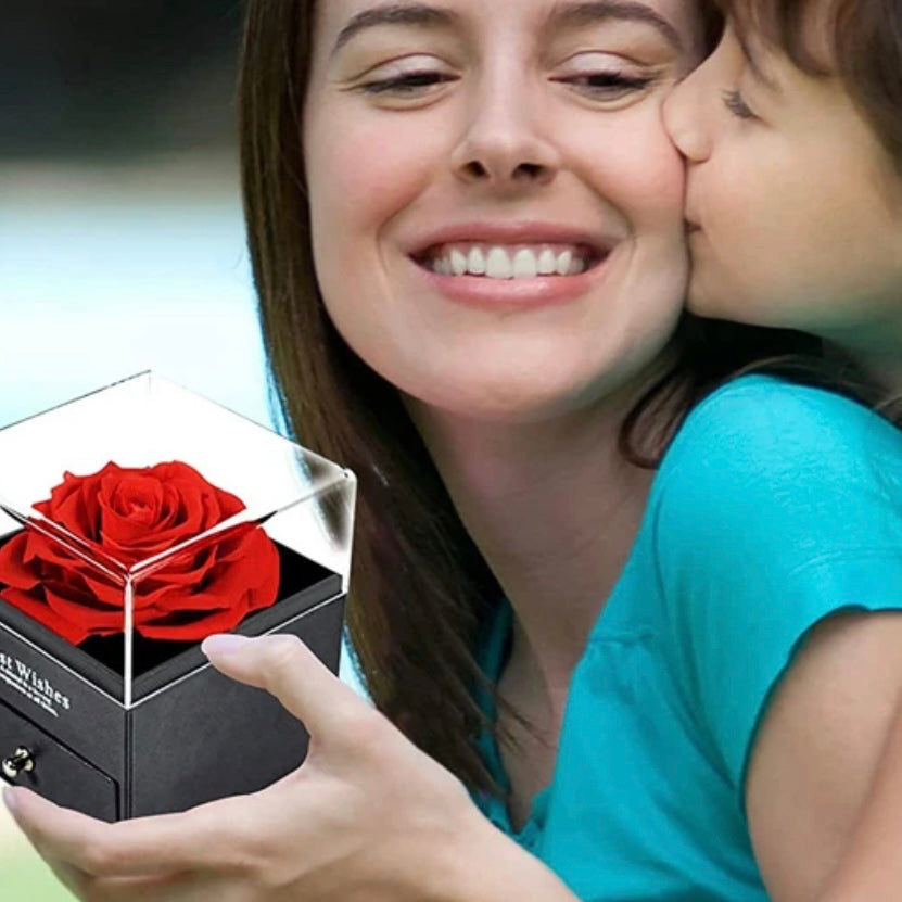 Preserved Rose Necklace