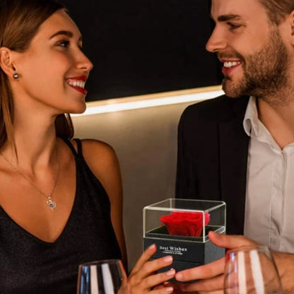 Preserved Rose Necklace