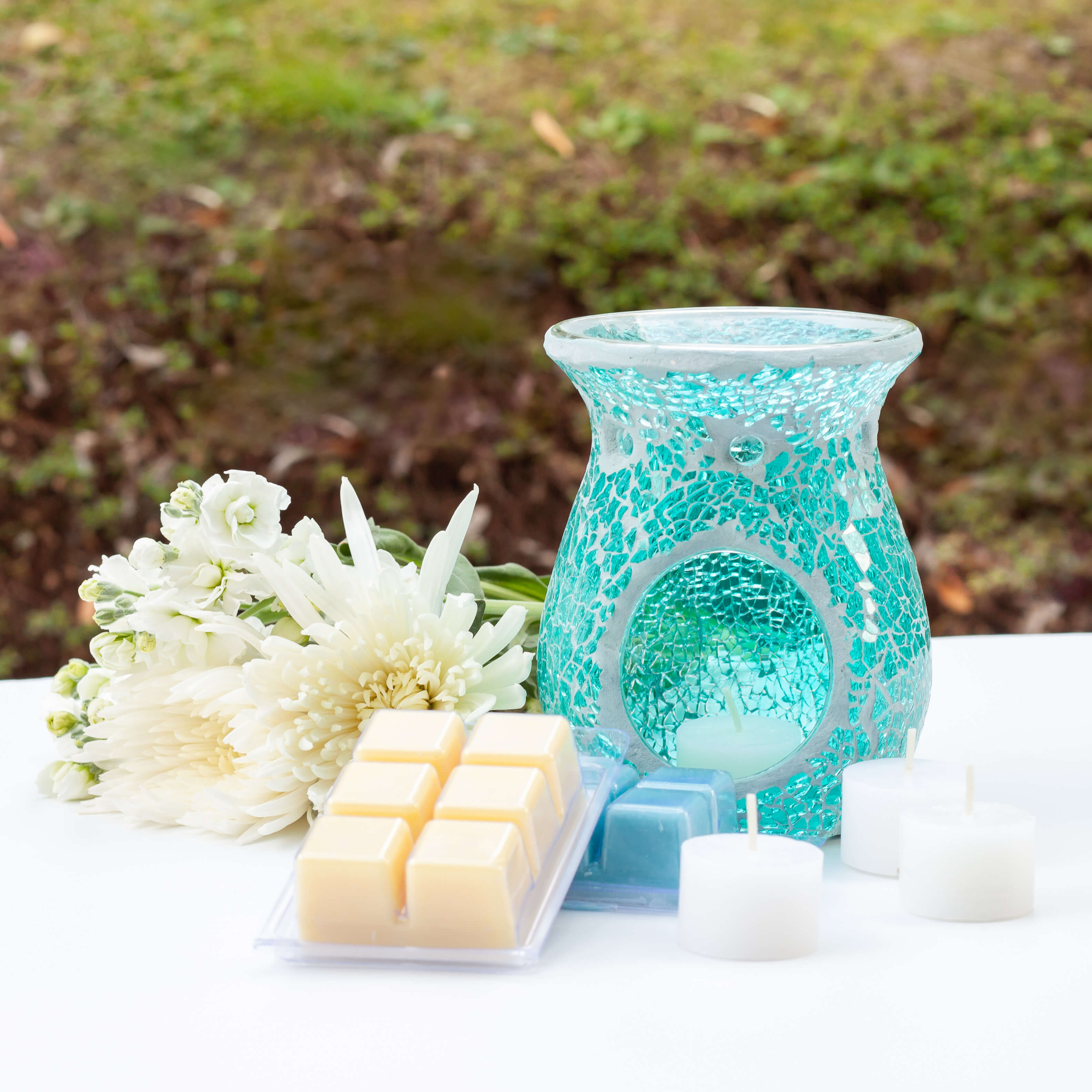 turquoise wax warmer