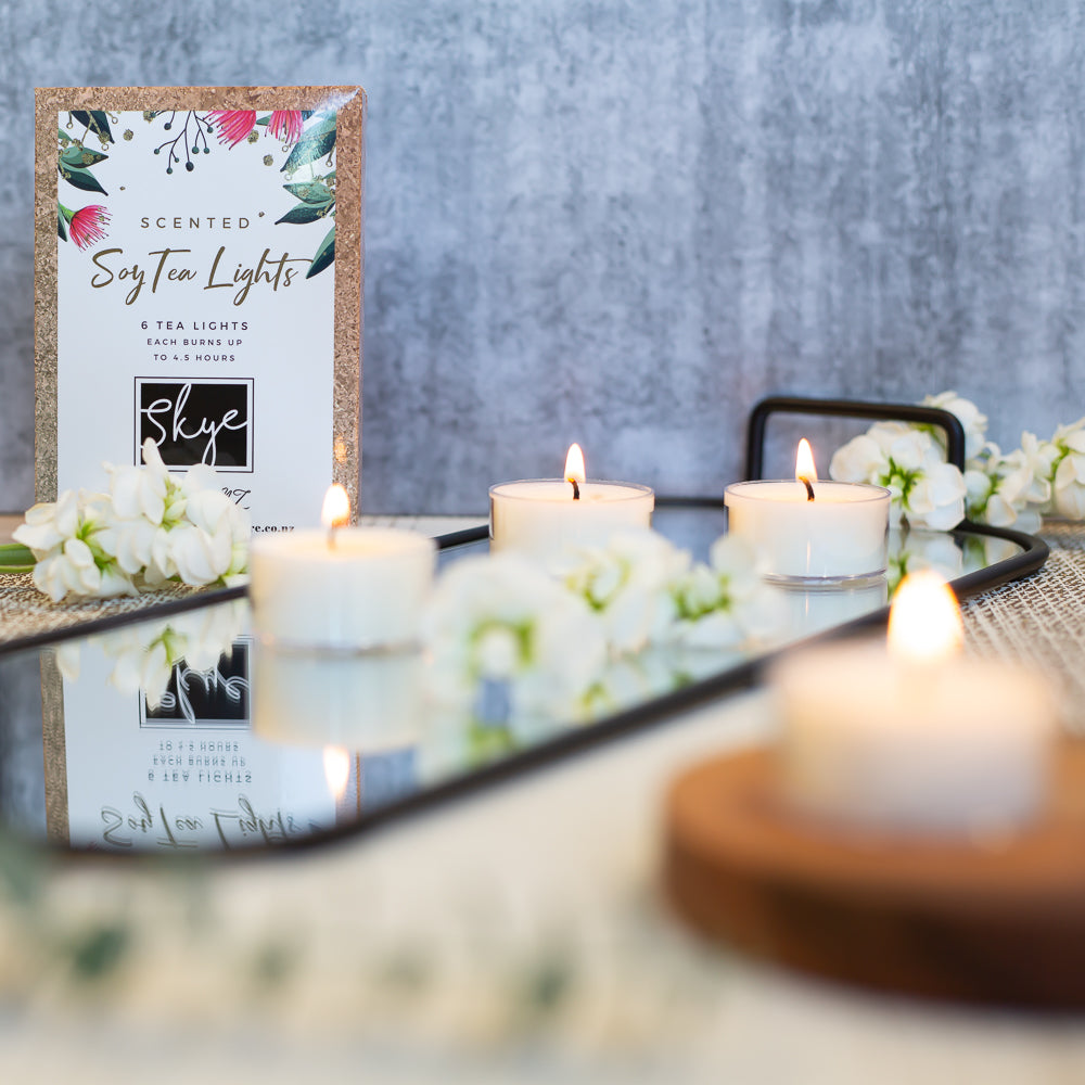 natural soy tea light