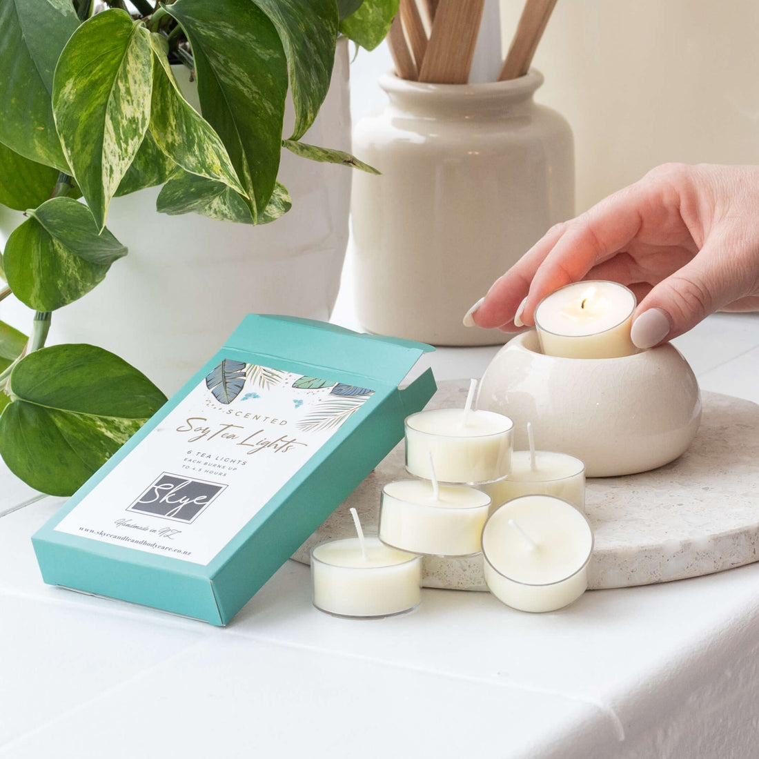 floral tealights