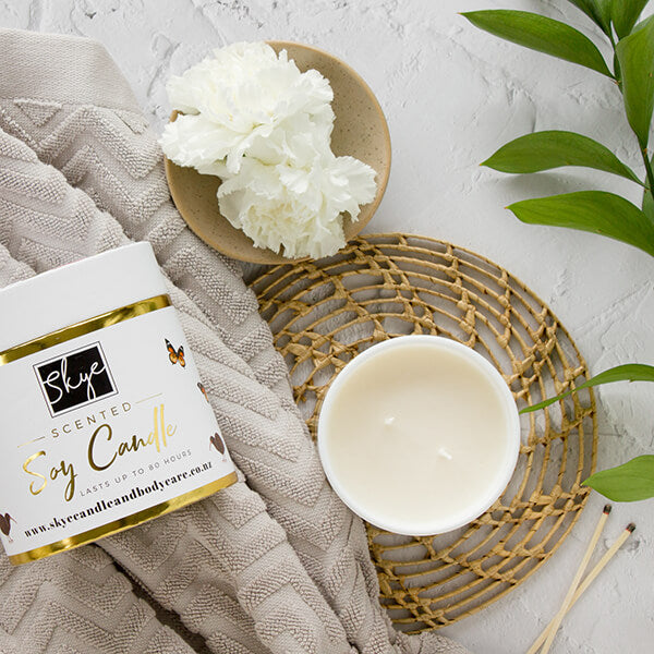 rose soy candle